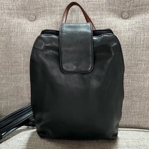 Derek Alexander Cowhide Organizer Multi Pocket Adjustable Sling Backpack Bag